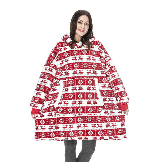 Poncho Plaid Femme - Sweat Plaid Femme